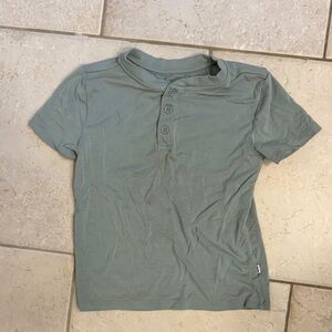 Little Sleepies Kids Green Short Sleeve Shirt